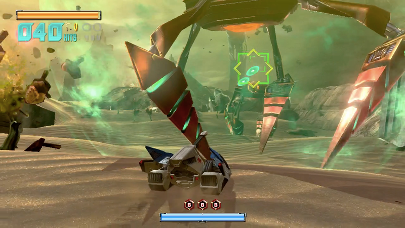 This is the kind of enemy designed to encourage you to use the GamePad to tilt Fox’s head back for better targeting.